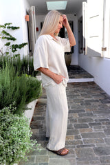 Lighthouse Lux Linen Pants in Natural