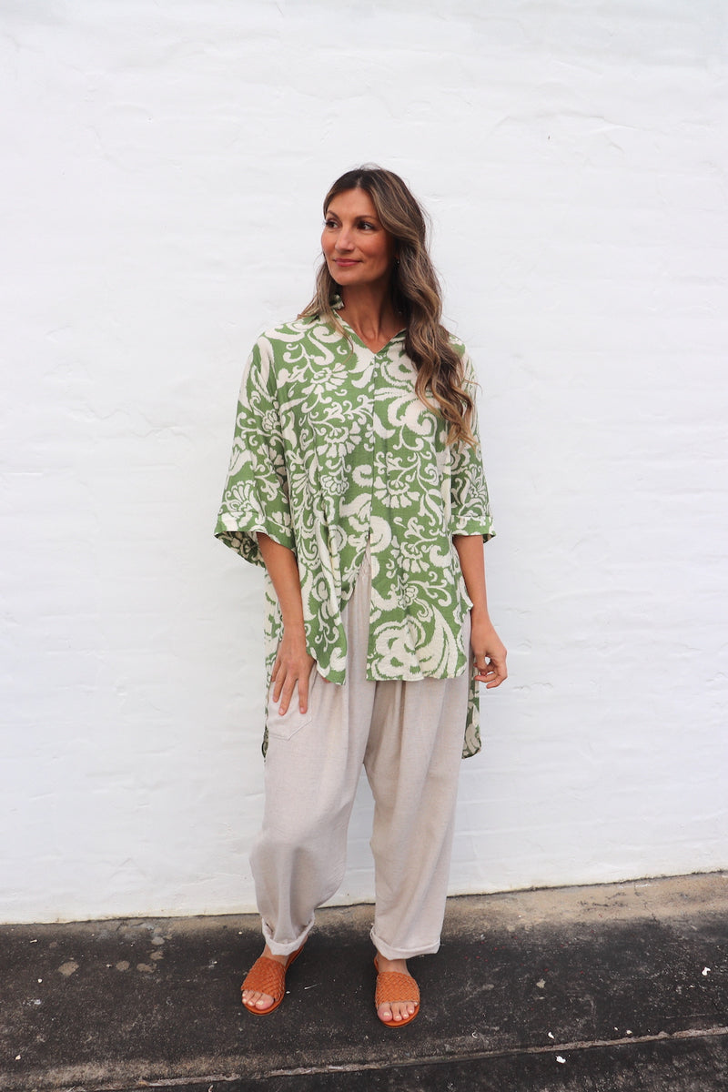 Sahara Pant & Shirt Set in Sage