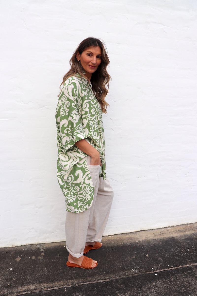 Sahara Pant & Shirt Set in Sage