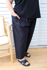 Dream Pant in LUX Cotton Plain Black