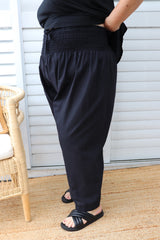 Dream Pant in LUX Cotton Plain Black