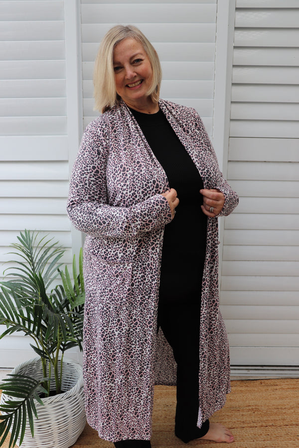 Travel Cardi in Leopard