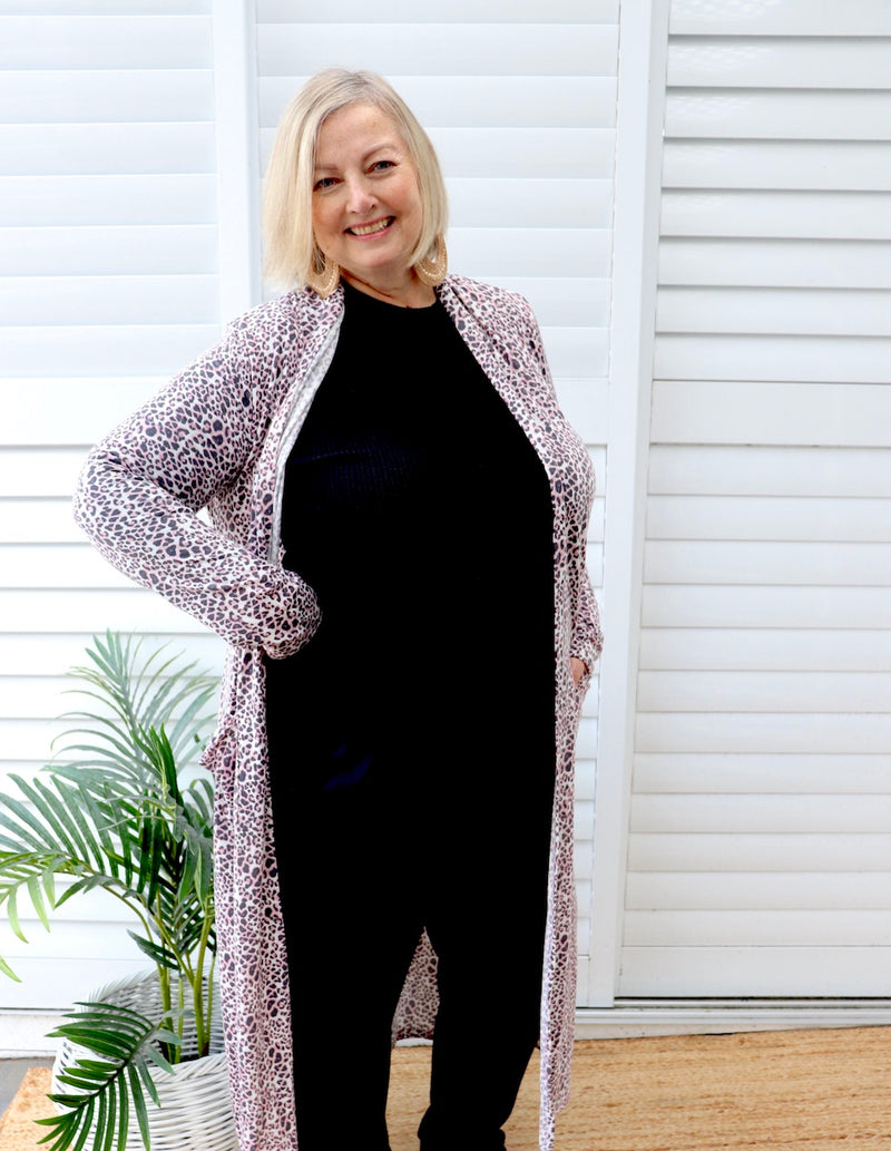 Travel Cardi in Leopard