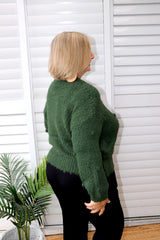 Promise Sweater in Forest Green