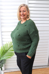 Promise Sweater in Forest Green