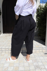 Dream Pant in LUX Cotton Plain Black