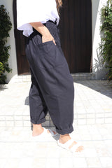 Dream Pant in LUX Cotton Plain Black