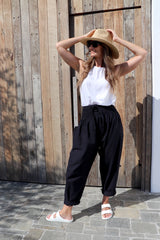 Dream Pant in LUX Cotton Plain Black