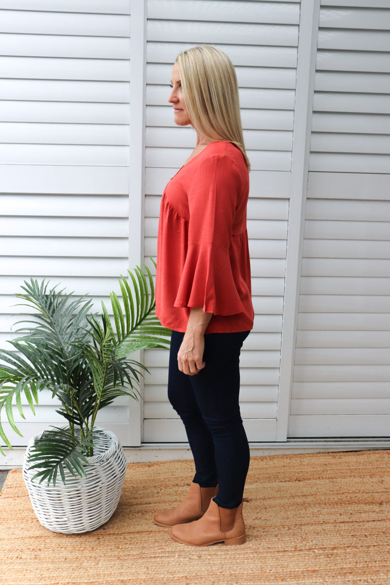 Bridgerton Top in Rust