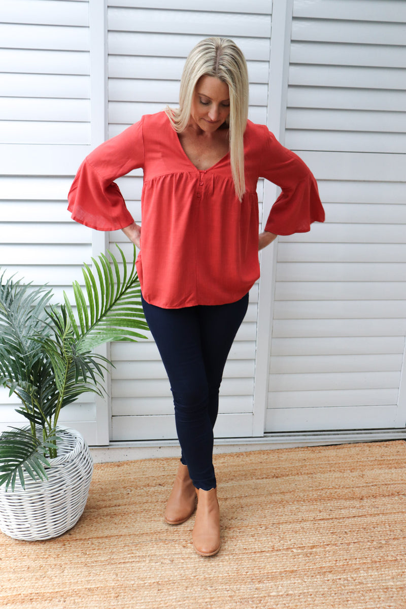 Bridgerton Top in Rust