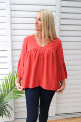 Bridgerton Top in Rust