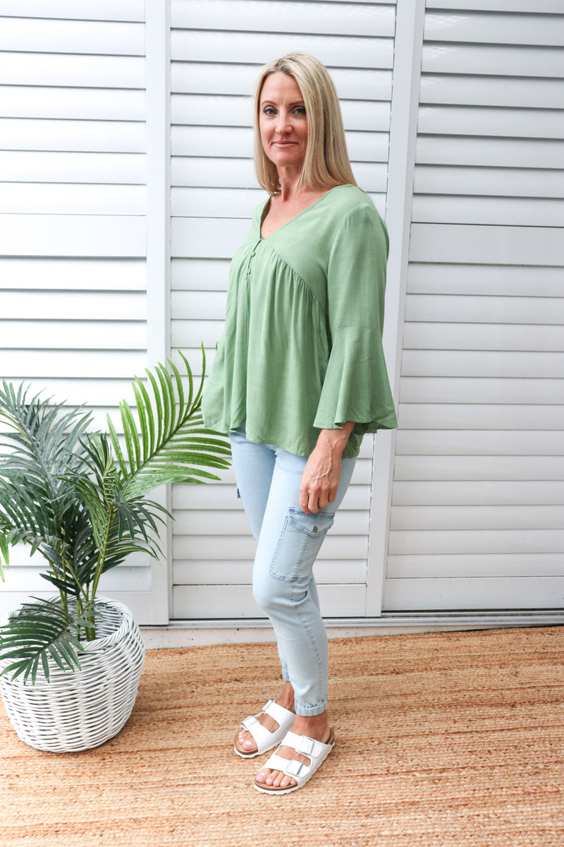 Bridgerton Top in Sage