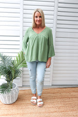 Bridgerton Top in Sage