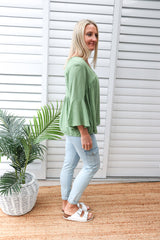 Bridgerton Top in Sage