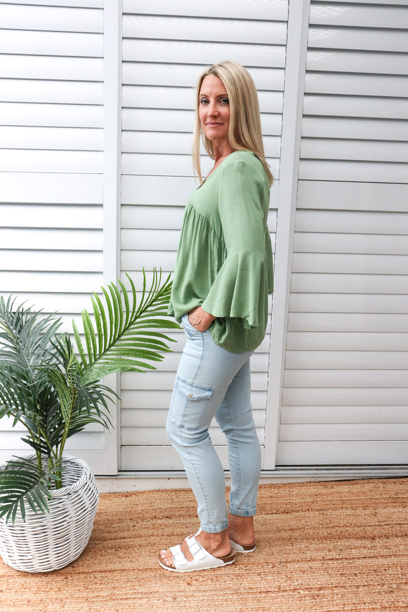 Bridgerton Top in Sage