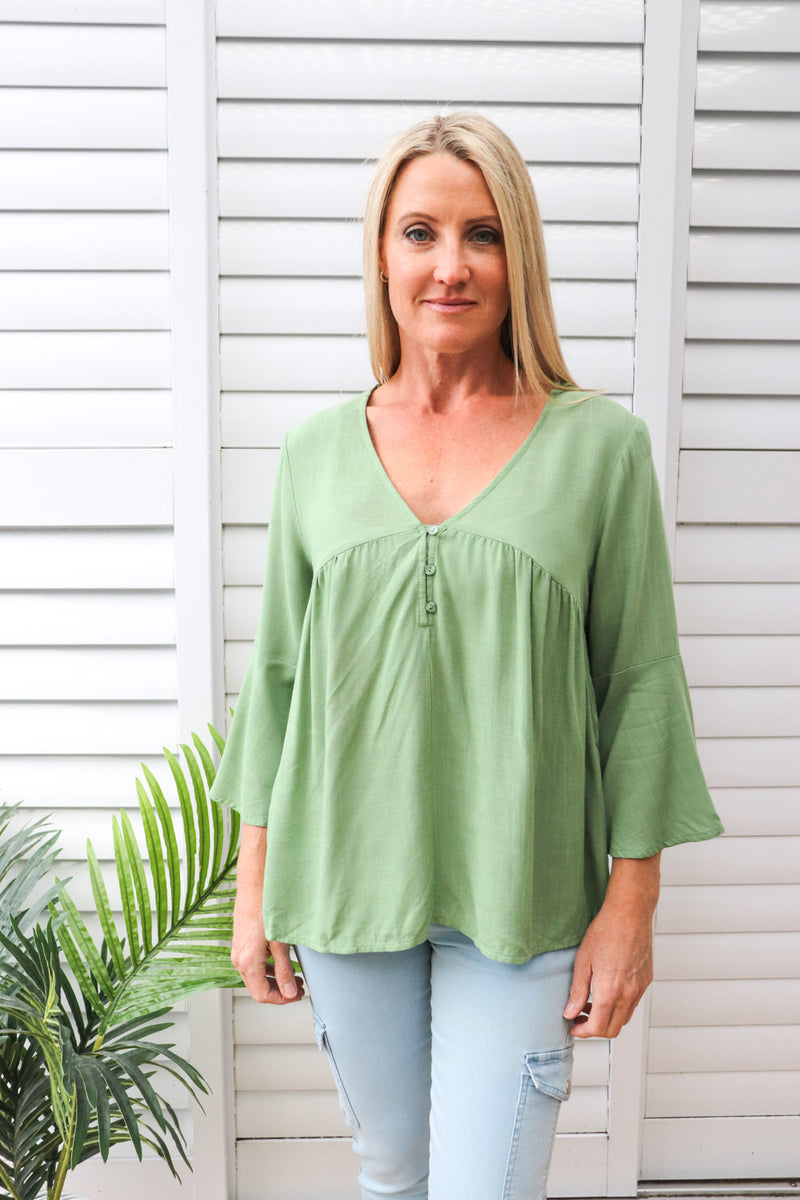 Bridgerton Top in Sage