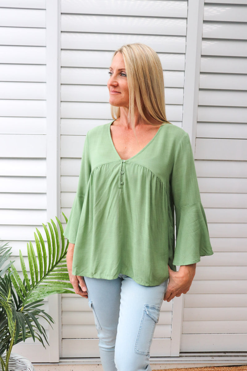 Bridgerton Top in Sage