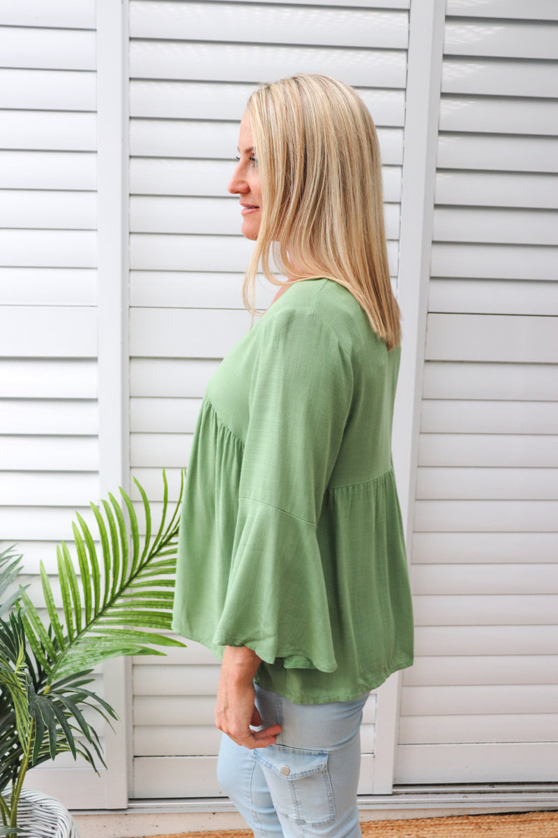 Bridgerton Top in Sage