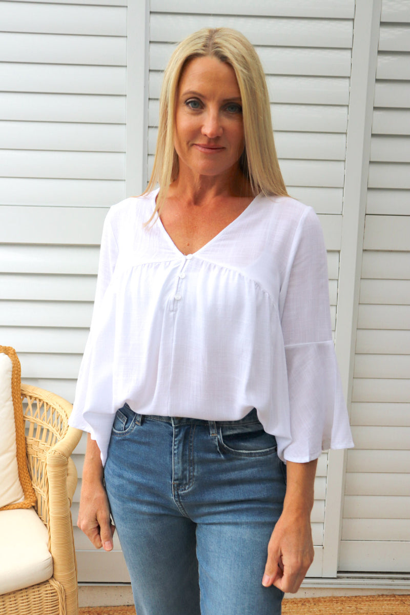 Bridgerton Top in White