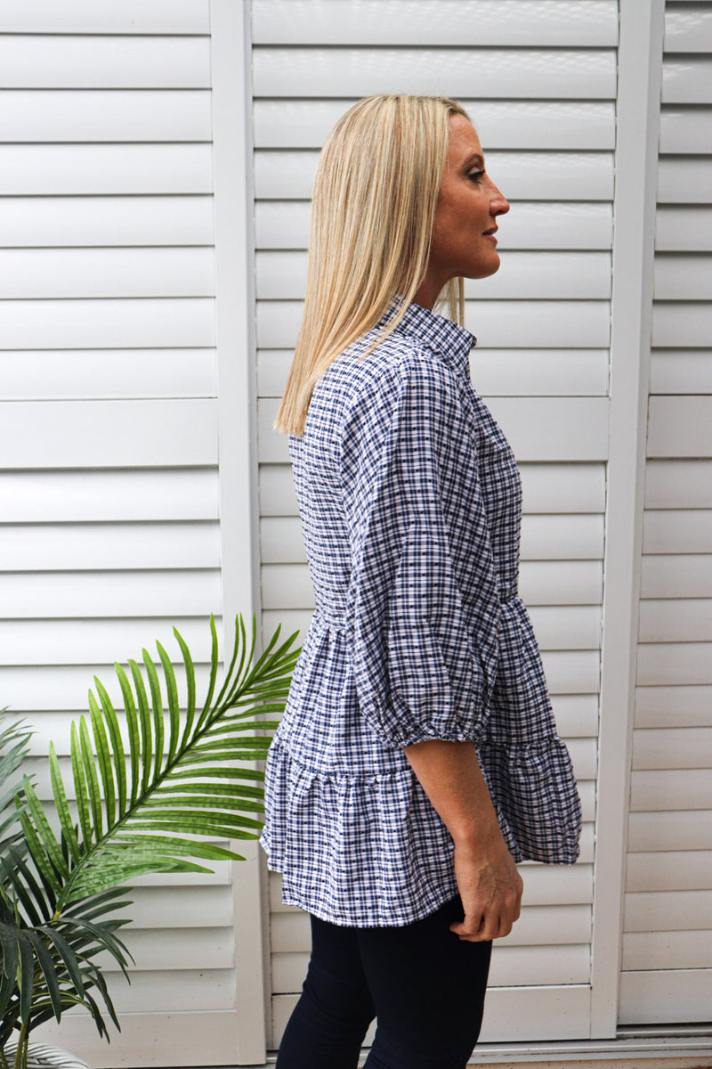 Heartland Shirt in Navy Checks