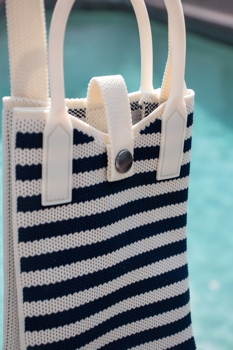 Mykonos Striped Mini Crossbody Bag