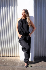 Tahiti Long Jumpsuit in Black