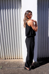 Tahiti Long Jumpsuit in Black