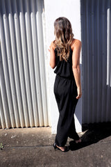 Tahiti Long Jumpsuit in Black