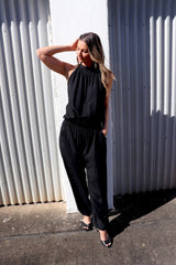 Tahiti Long Jumpsuit in Black