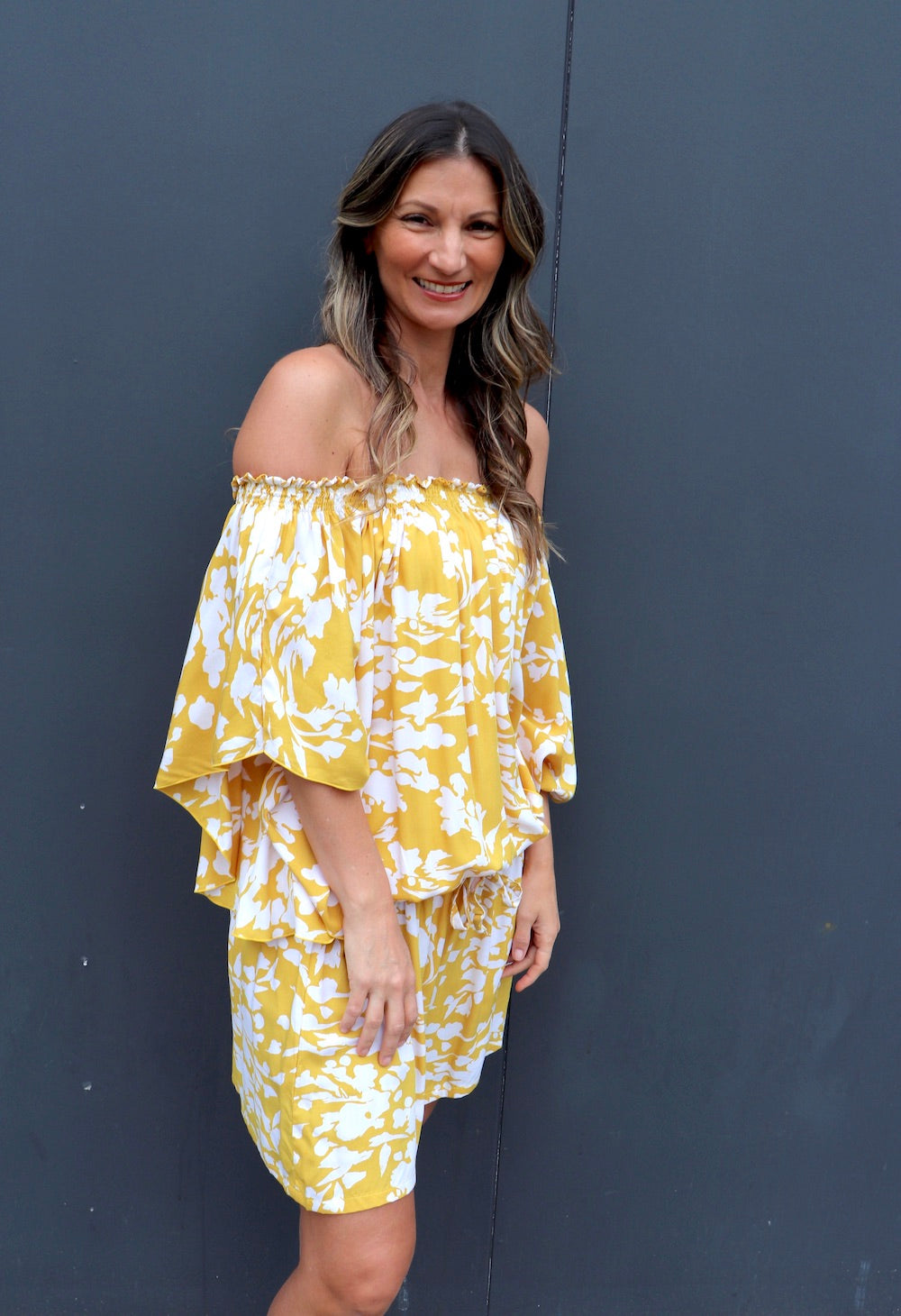 Mustard beach dress on sale